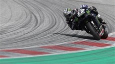 Maverick Viales a jeho yamaha pi závod MotoGP v Rakousku