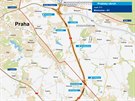 Plánovaný úsek 511 Praského okruhu má spojit praské Bchovice s dálnicí D1.