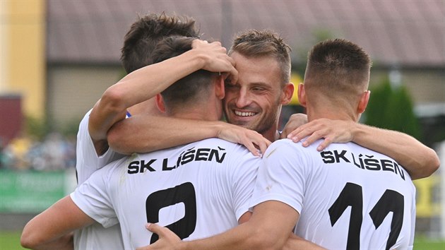 Radost fotbalistů Líšně.