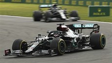 Britský jezdec stáje Mercedes Lewis Hamilton na trati Velké ceny Belgie