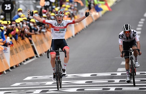 Slovinec Tadej Pogaar ovládl závrený spurt 9. etapy Tour de France.