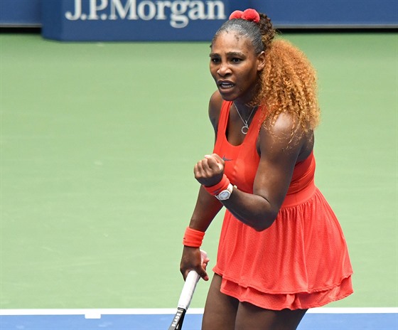 Amerianka Serena Williamsová bhem tvrtfinále US Open.