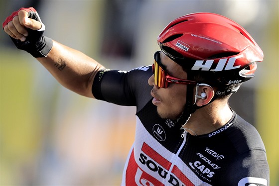 Caleb Ewan se raduje, ovládl 11. etapu Tour de France.