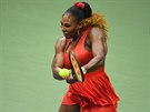 Serena Williamsová v utkání 1. kola US Open