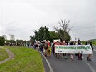 Ped elektrrnou Poerady protestovali v sobotu ekologit aktivist. (5. z...