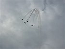 Akrobatit piloti Flying Bulls slavili v Jaromi 60. vro