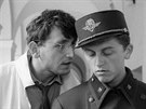 Jií Menzel a Václav Necká ve filmu Oste sledované vlaky (1966)