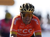 Greg van Avermaet se bl k cli est etapy Tour de France.