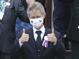 �éf �eského Senátu Milo� Vystr�il v tchajwanském parlamentu (1. zá�í 2020)