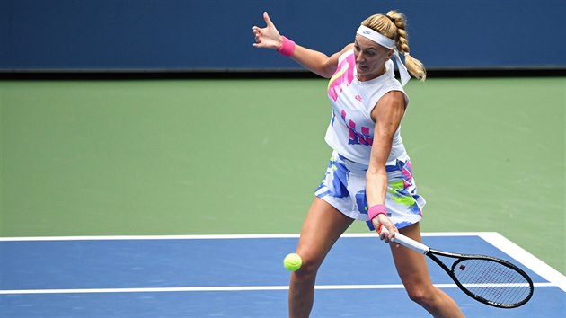 Petra Kvitov bojuje ve druhm kole US Open.