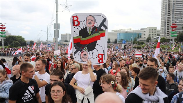 Protesty v bloruskm Minsku (6. z 2020)