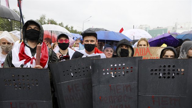 Protesty v bloruskm Minsku (6. z 2020)