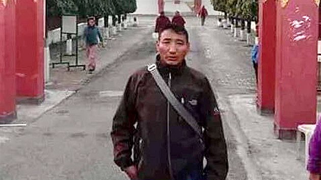 Tenzin Nyima, len speciln jednotky tibetskch uprchlk, na nedatovanm snmku