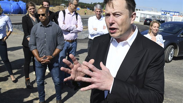 Elon Musk bhem nvtvy v Nmecku (3. z 2020)