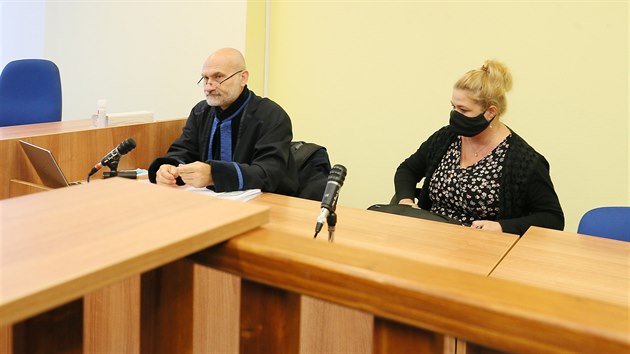 Soudkyně Markéta Lehká u mosteckého okresního soudu. (8. září 2020)