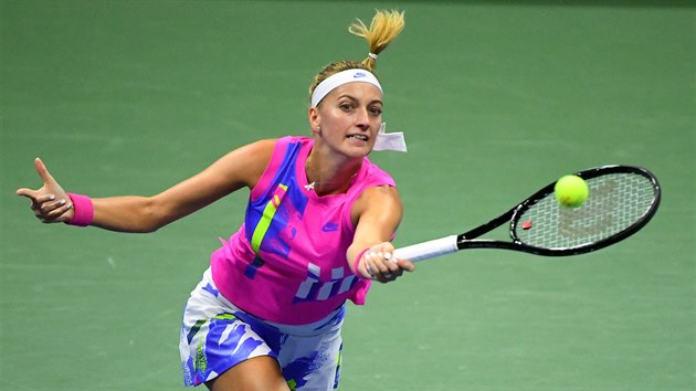 Petra Kvitov ve tetm kole US Open.