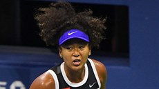 Naomi Ósakaová ve tvrtfinále US Open.