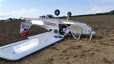 U dálnice D5 se nouzově pokusilo přistát malé letadlo. (5. září 2020)