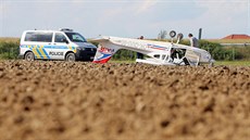 U dálnice D5 se pokusilo nouzově přistát malé letadlo. (5. září 2020)