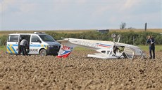 U dálnice D5 se pokusilo nouzov pistát malé letadlo. (5. záí 2020)