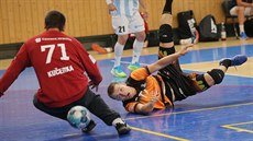 Momentka z extraligového utkání Talent tým Plzeského kraje - Hranice