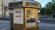 Prázdná budka na Palackého nám�stí (7. zá�í 2020)]