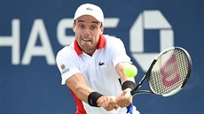 panl Roberto Bautista Agut bhem druhého kola US Open.