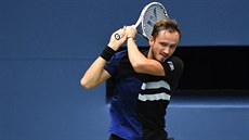 Rus Daniil Medvedv bhem tvrtfinále US Open.