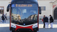 Jihlavský dopravní podnik poídil nové parciální trolejbusy. Ty umoní jet na...
