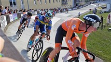 Daniel Babor (v modrém) p�i Memoriálu Otmara Male�ka v Prost�jov�.