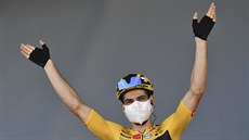 Wout van Aert  na startu esté etapy Tour de France.