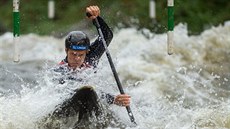 Václav Chaloupka si v Lipně jede pro český titul ve slalomu na divoké vodě.