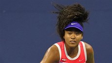 Naomi Ósakaová v zápase druhého kola US Open