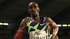 Mo Farah si v Bruselu bí pro svtový rekord v hodinovce.