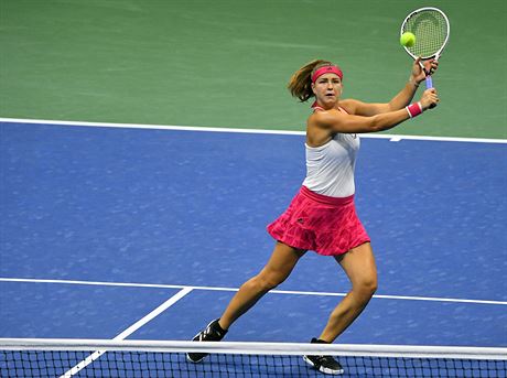 Karolína Muchová se na US Open soustedí na úder v utkání proti Venus...