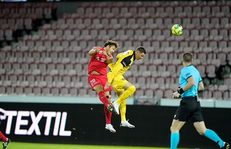 Tetí pedkolo Ligy mistr. Midtjylland (ervená) vs.Young Boys Bern.