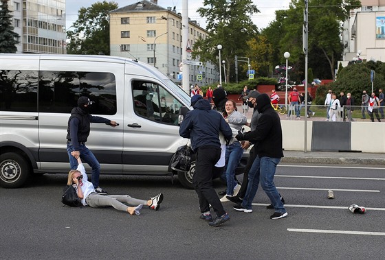 V bloruském Minsku pokraují demonstrace proti autoritáskému prezidentovi...