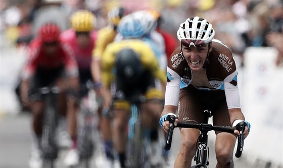Romain Bardet v osmé etap Tour.