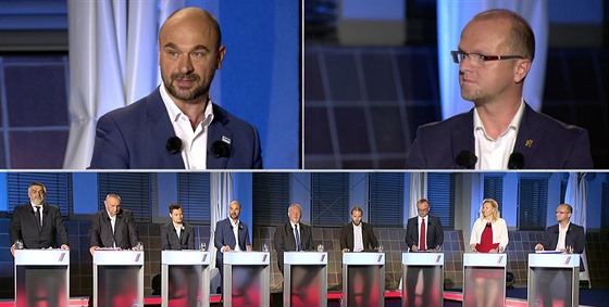 Televizní debata lídrů pro volby v Pardubickém kraji se konala v Praze a bez...