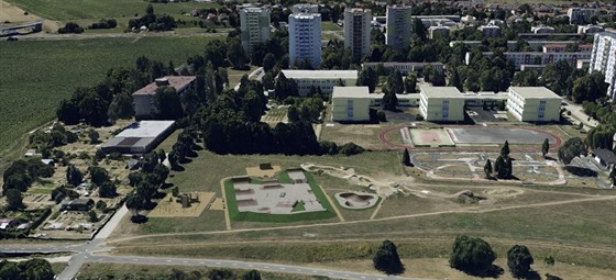 Plánovaná podoba nového skateparku v Otrokovicích.