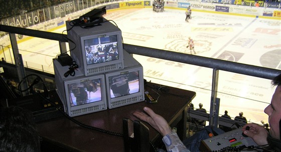 Hokejový televizní penos, ilustraní foto