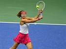Karolína Muchová se na US Open soustedí na úder v utkání proti Venus...