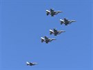 Dny NATO v Ostrav. Formace americkch sthaek F-16
