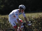 Tadej Pogaar bhem 15. etapy Tour de France.