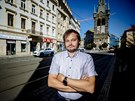 Aktivista Petr Msteck, pedseda spolku Snesiteln bydlen v centru Prahy a...