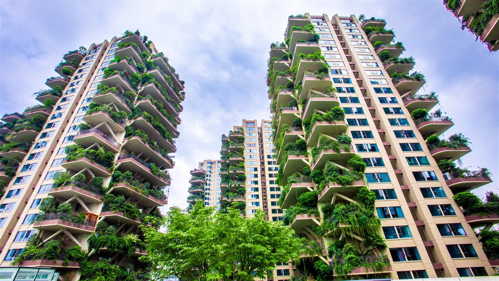 Bytové domy Vertical Forest v �ínském �cheng-tu.