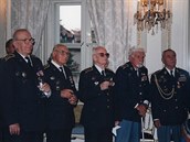 Veterni RAF, zleva Jaroslav Hofrichter, Petr Uruba, Lubomr lehla, Frantiek...