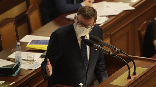 Místopředseda ODS Zbyněk Stanjura hovoří na jednání Poslanecké sněmovny. (15. září 2020)