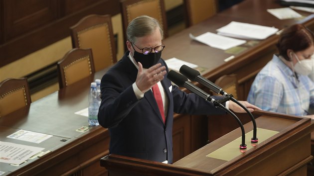 Předseda ODS Petr Fiala při mimořádném jednání Poslanecké sněmovny. (16. září 2020)
