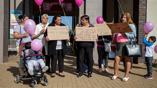 Ostravský protest žen kvůli odškodnění za protiprávní sterilizace. (11. září 2020)